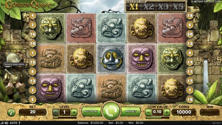 Gonzo's Quest screenshot
