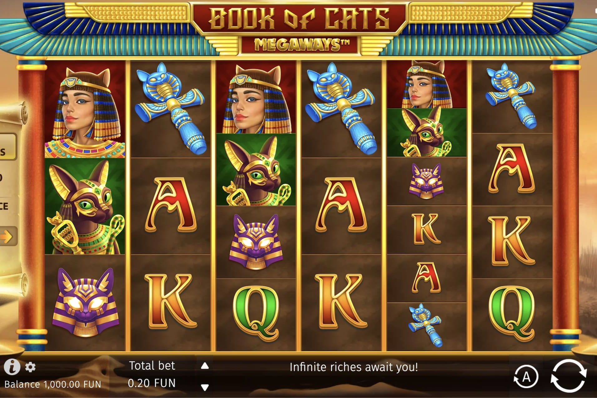 Book of Cats Megaways screenshot