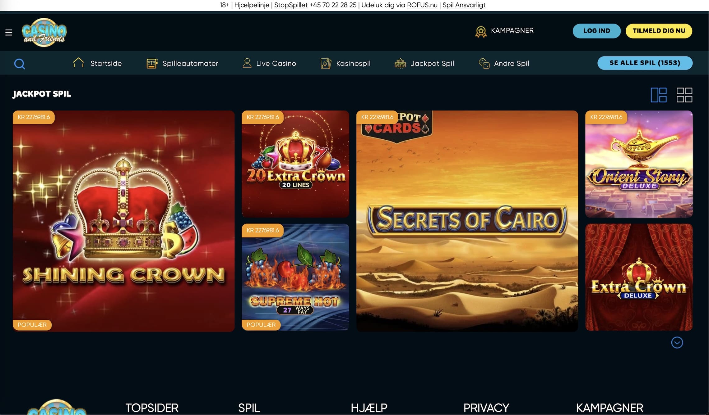 Casino and friends spil